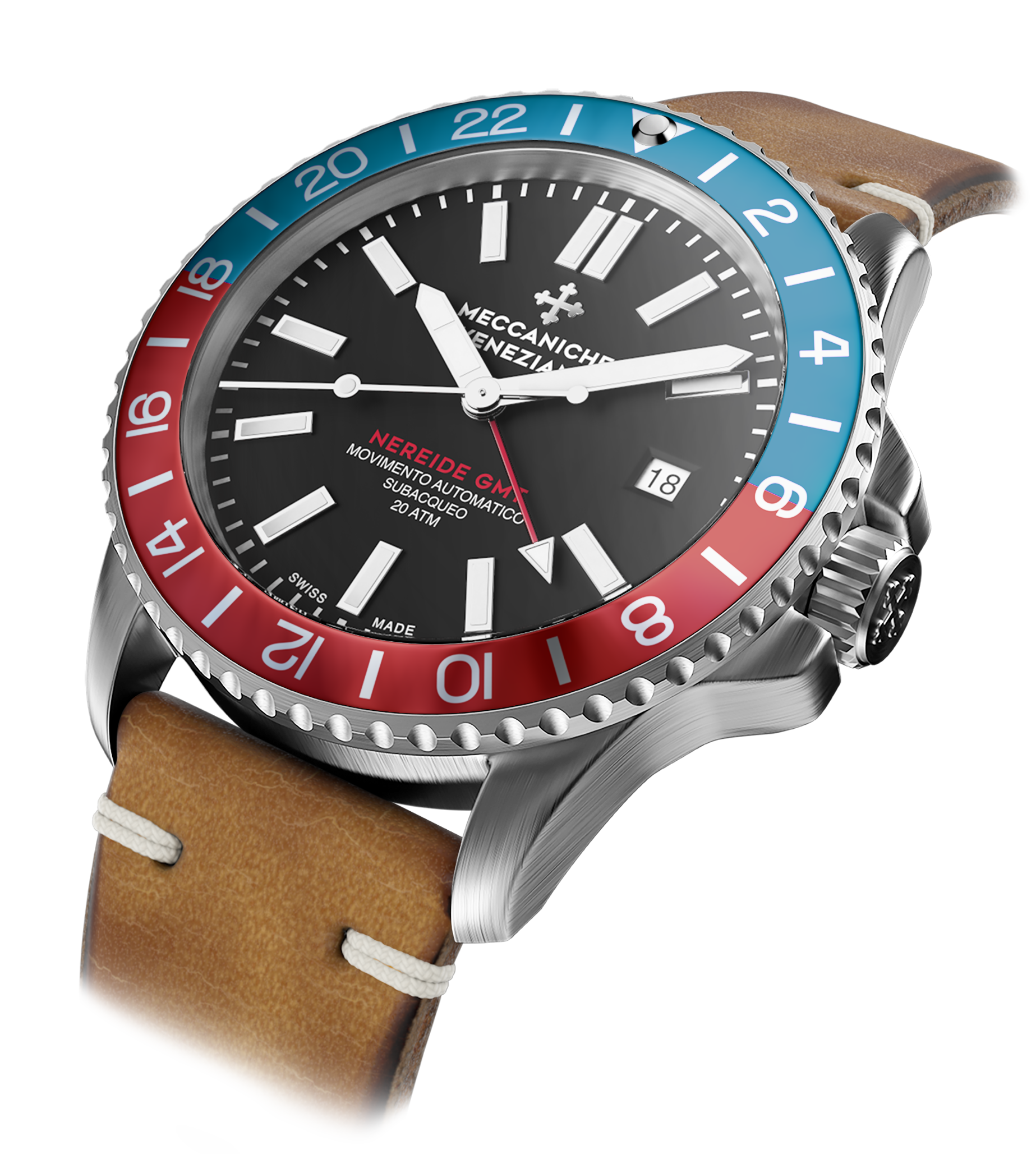 Meccaniche Veneziane Nereide GMT horloges